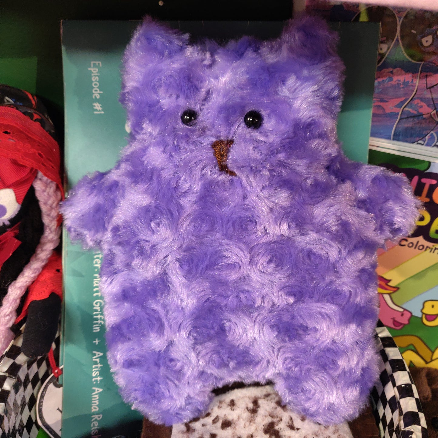 Purple Cat PLUSHiE by Judd's Corner