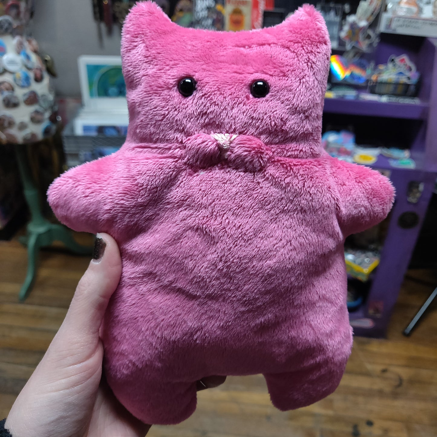 Bright Pink Cat PLUSHiE by Judd's Corner
