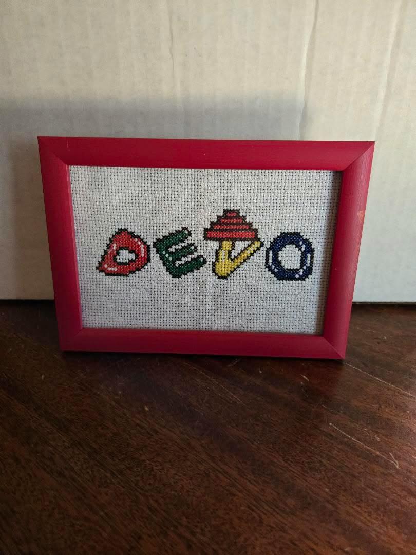 Devo Framed Cross-Stitch