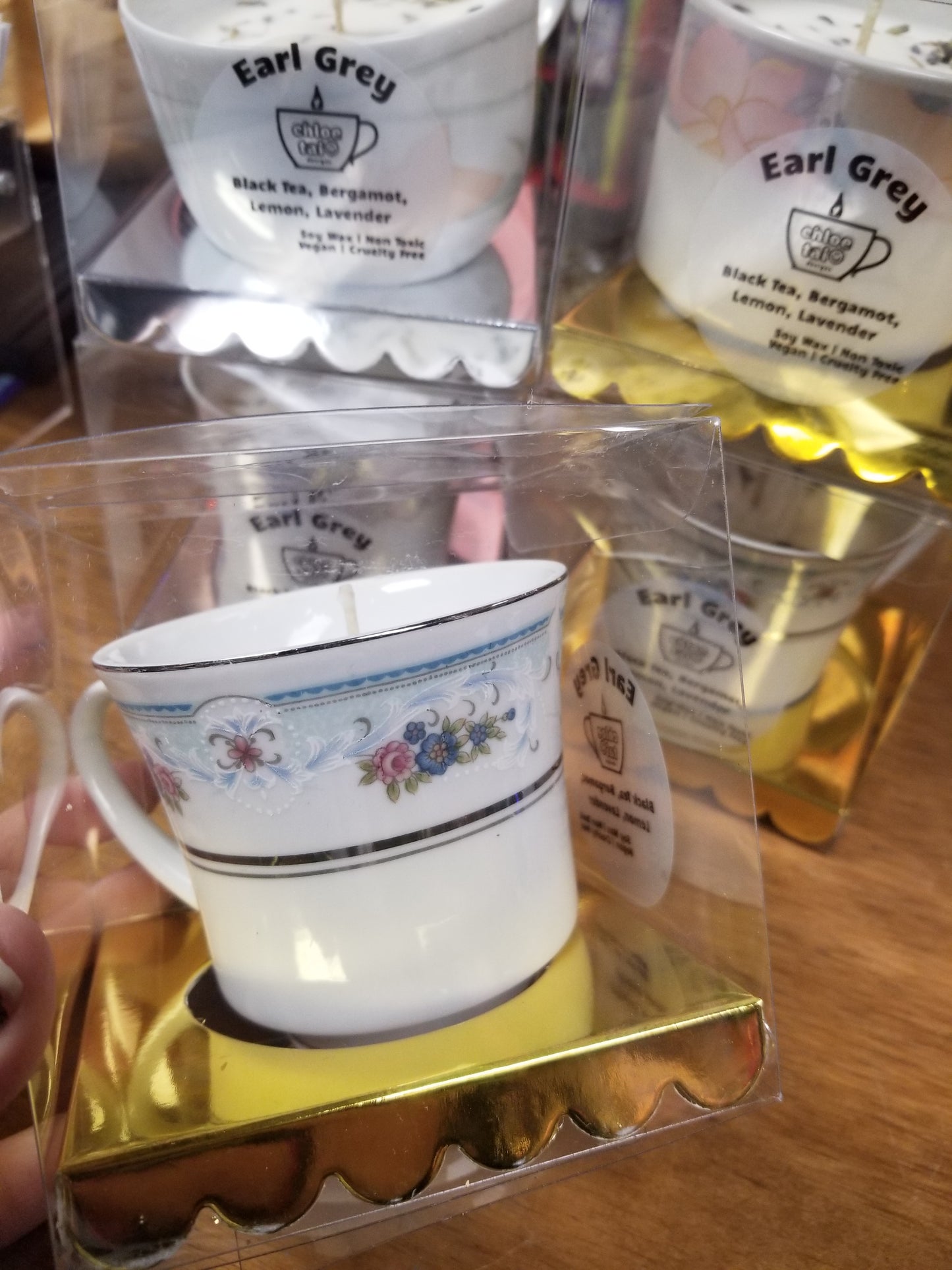 Earl Grey Scented CANDLE in Upcycled Mug