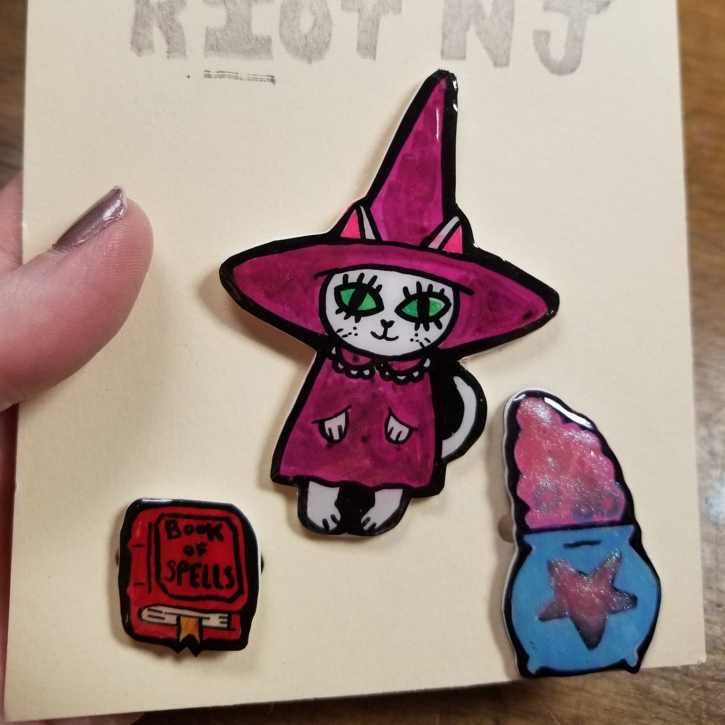 Cat Witches and Warlocks PIN PACK