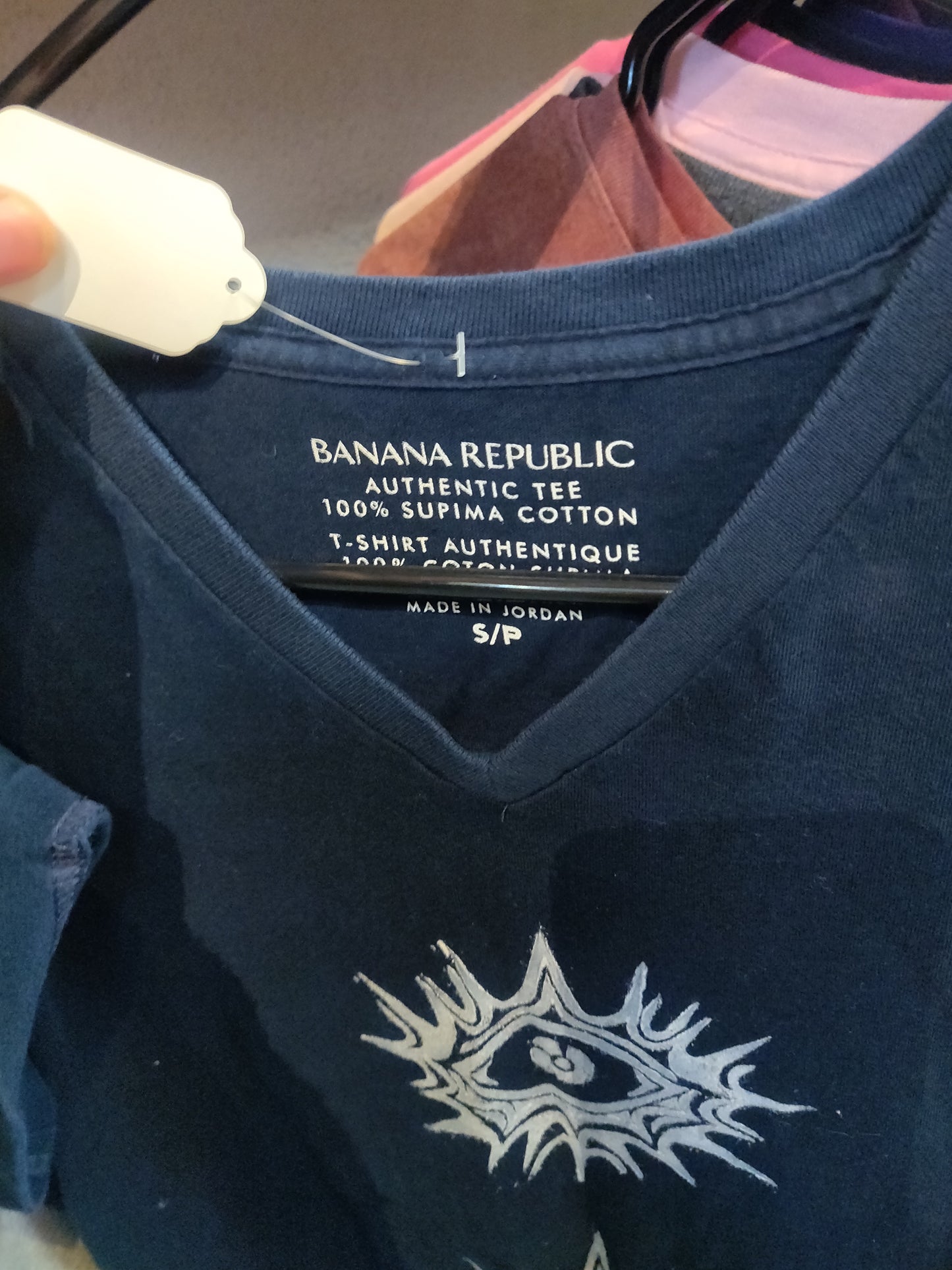 3 Eyed Upcycled V-Neck T-SHiRT by Start Over Studio