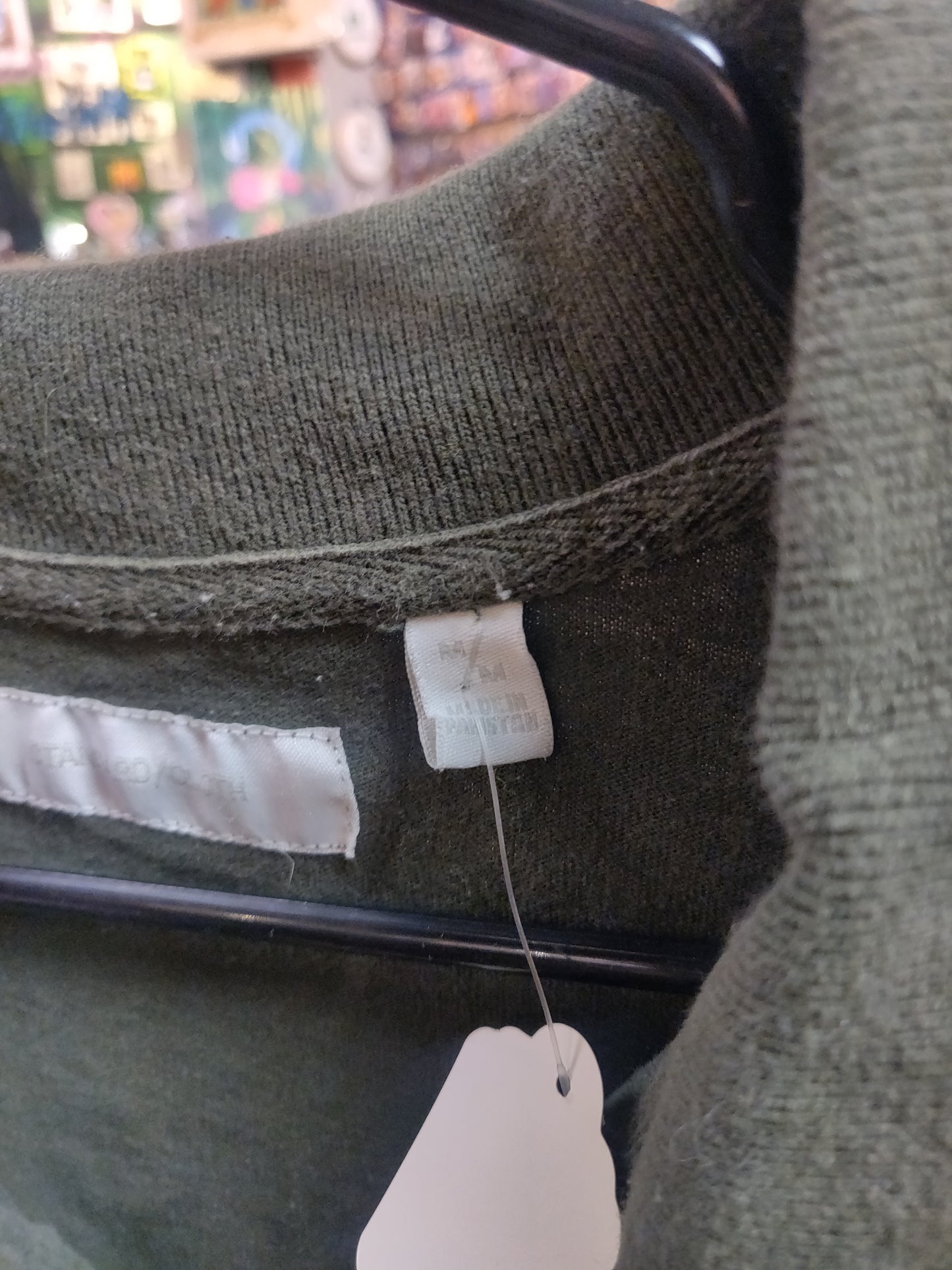 Army Green Upcycled POLO SHiRT by Start Over Studio