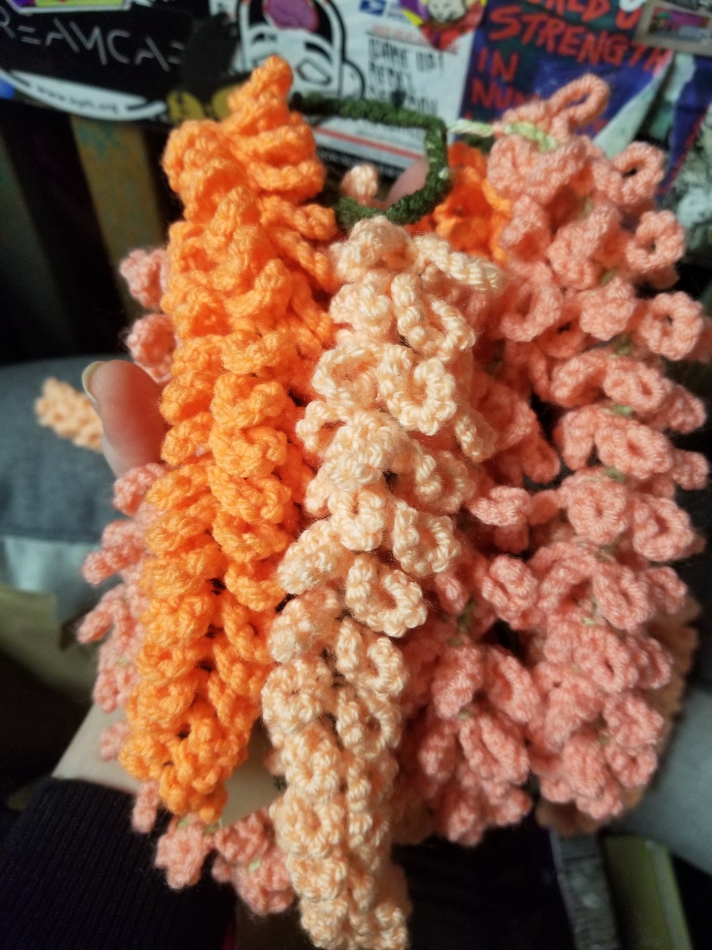 Crochet Wisteria Garland Horizontal