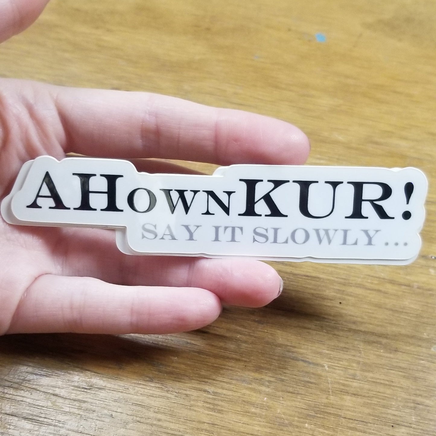 AHownKur Say It Slowly STICKER