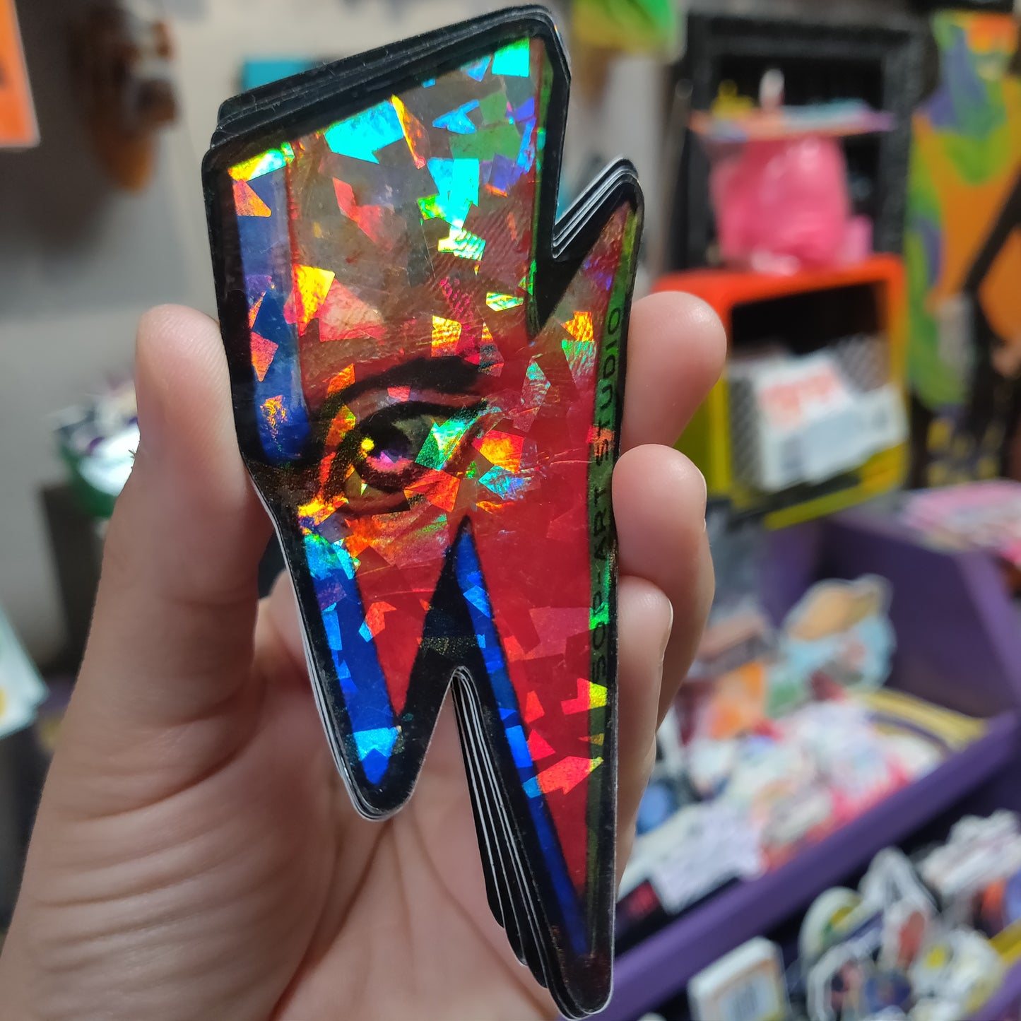 Star Man Lightning Eye STICKER