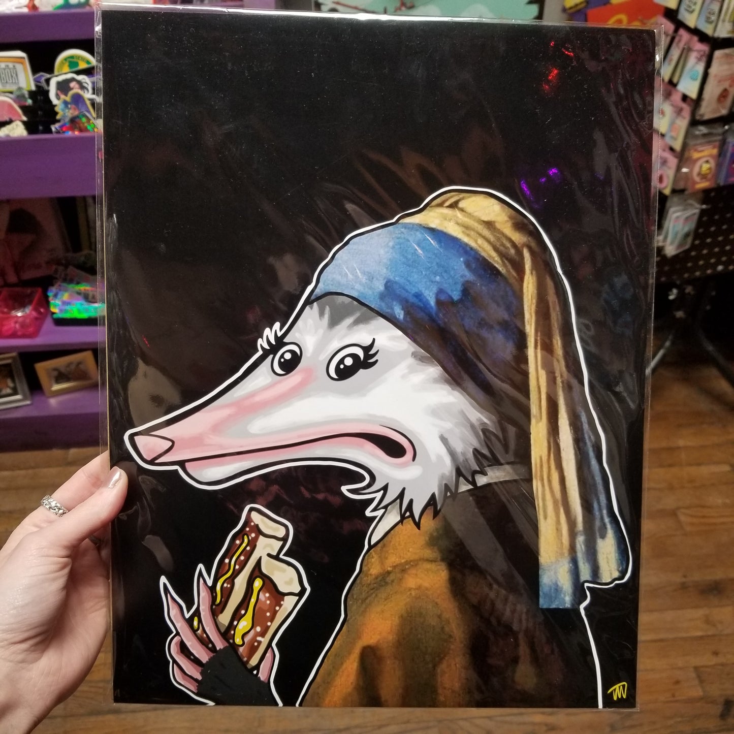 Opossum with the Pearl Pretzel PRiNT