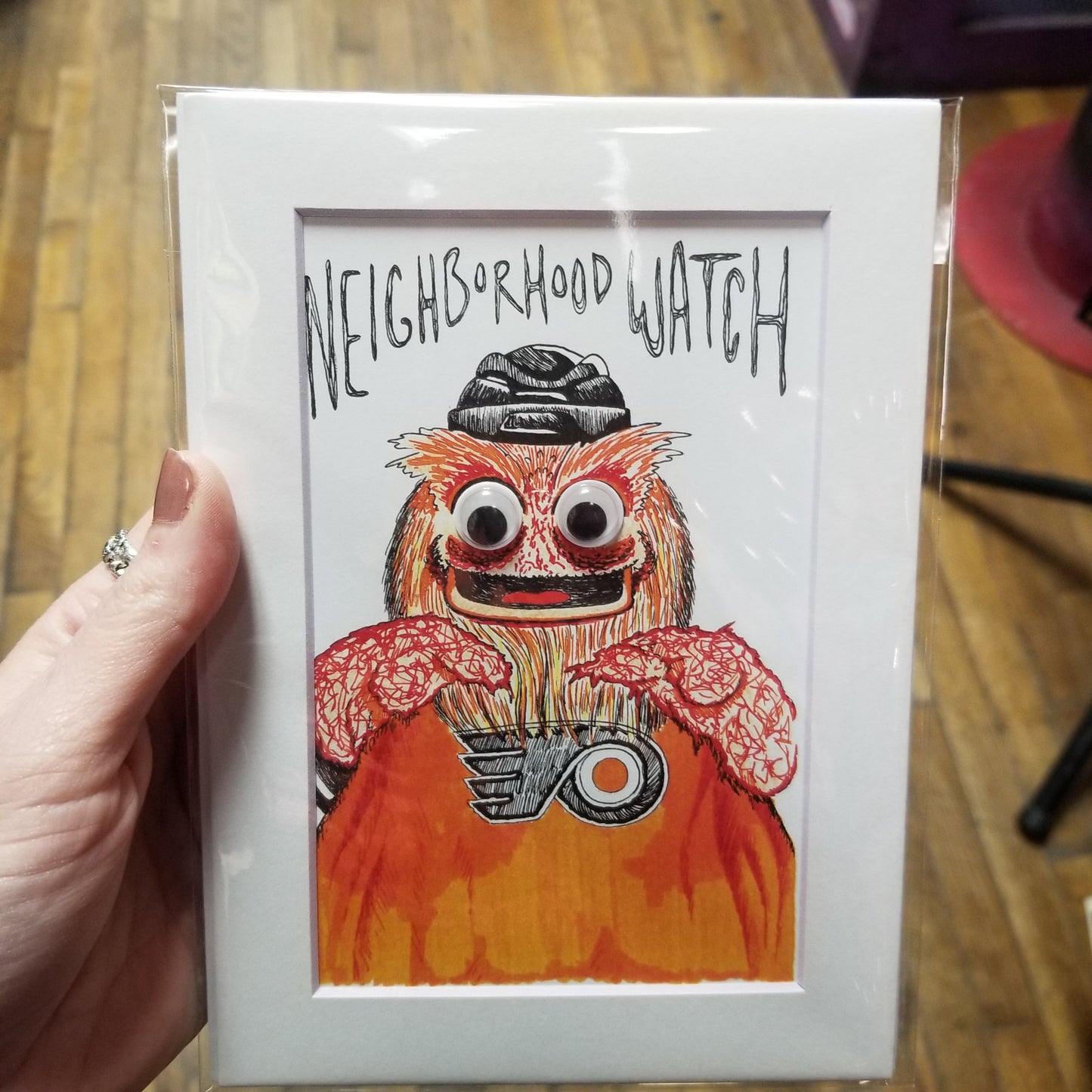 Neighborhood Watch PRiNT w/ Googly Eyes