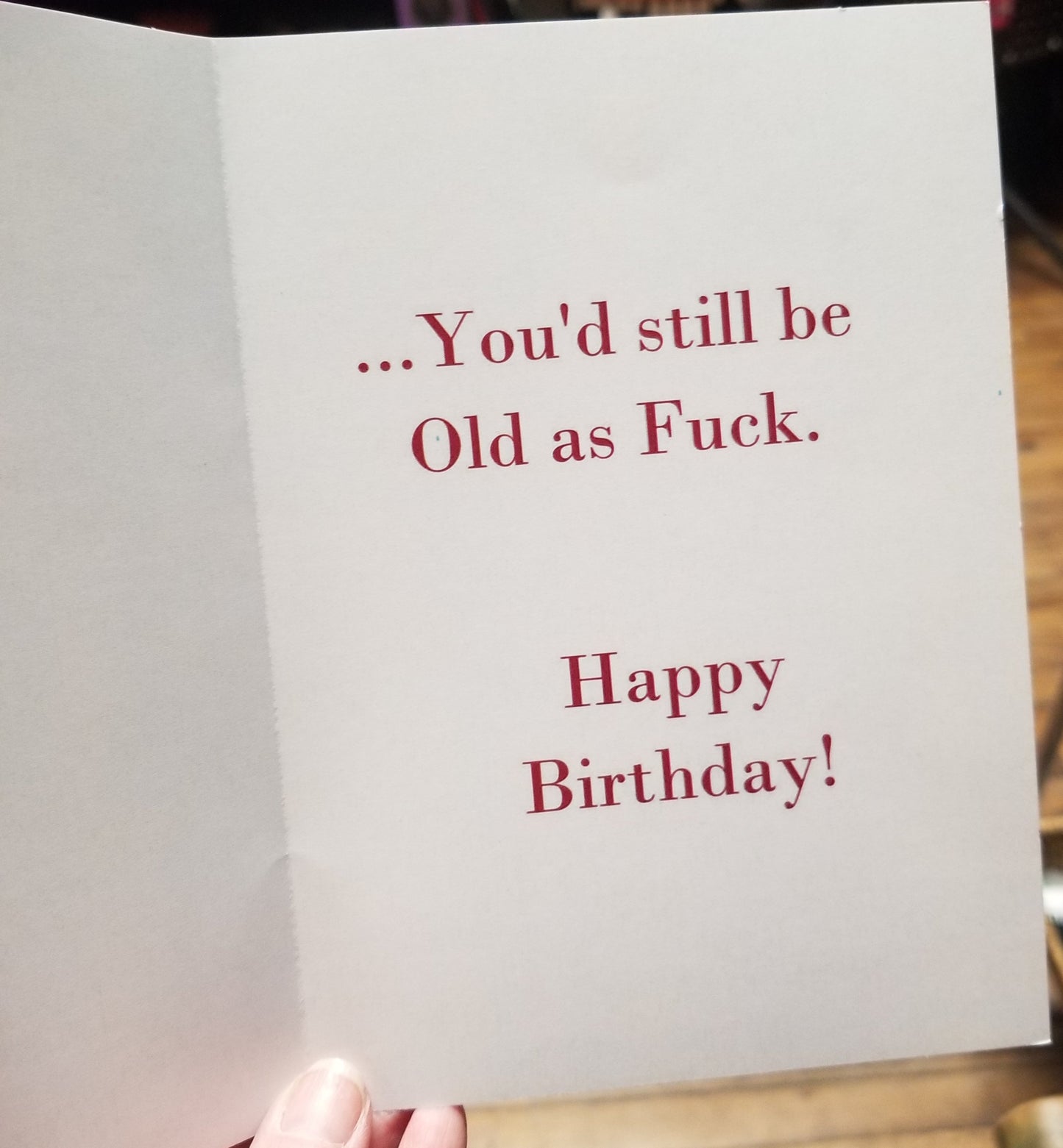 If I Could Turn Back Time GREETING CARD