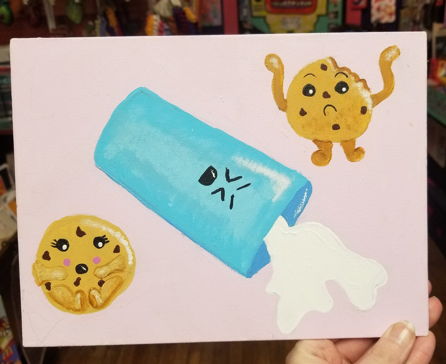 Cookies and Spilled Milk PAINTING