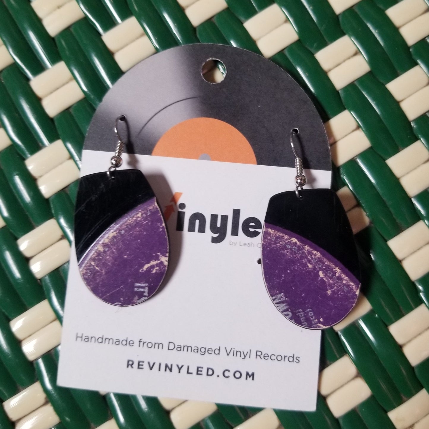 014 Les Paul & Mary Ford It's A Lonesome Old Town Vinyl Record EARRINGS