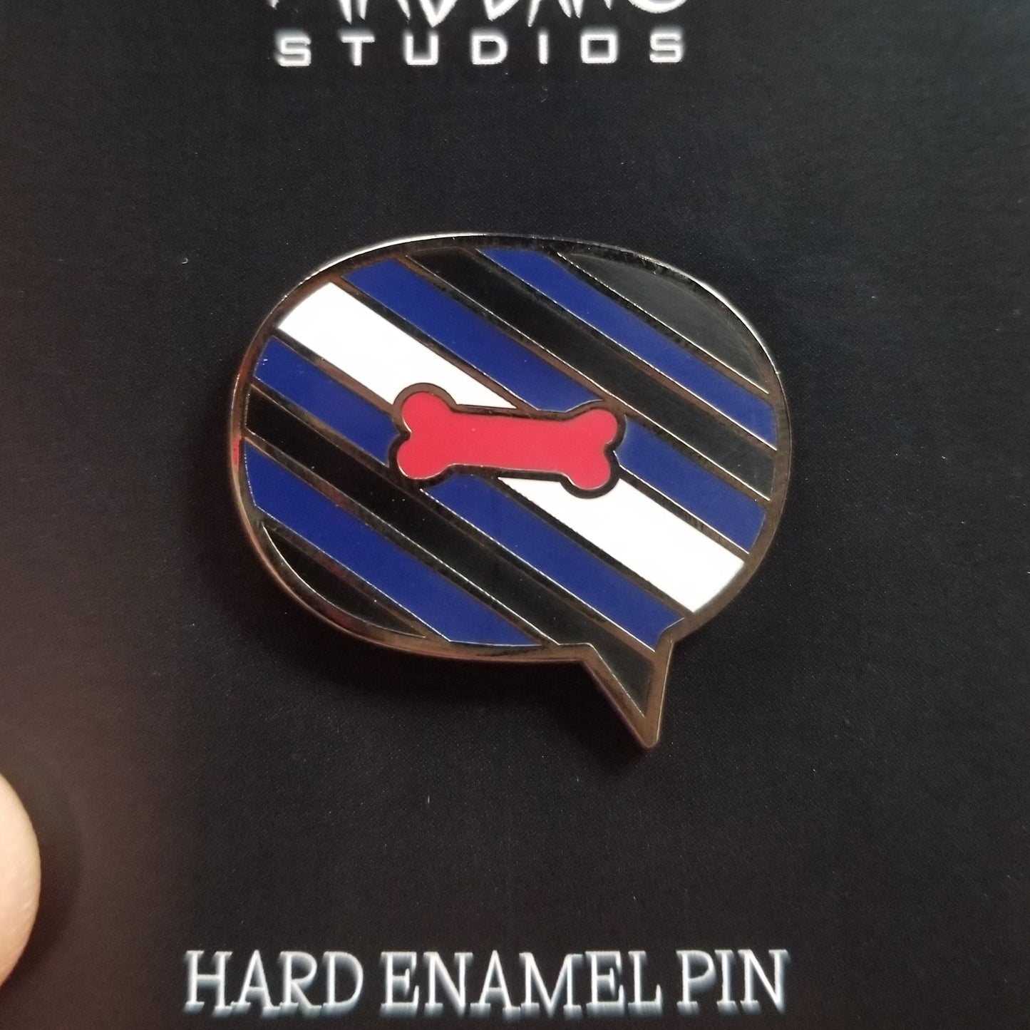 Pup Pride Flag Speech Bubble ENAMEL PIN