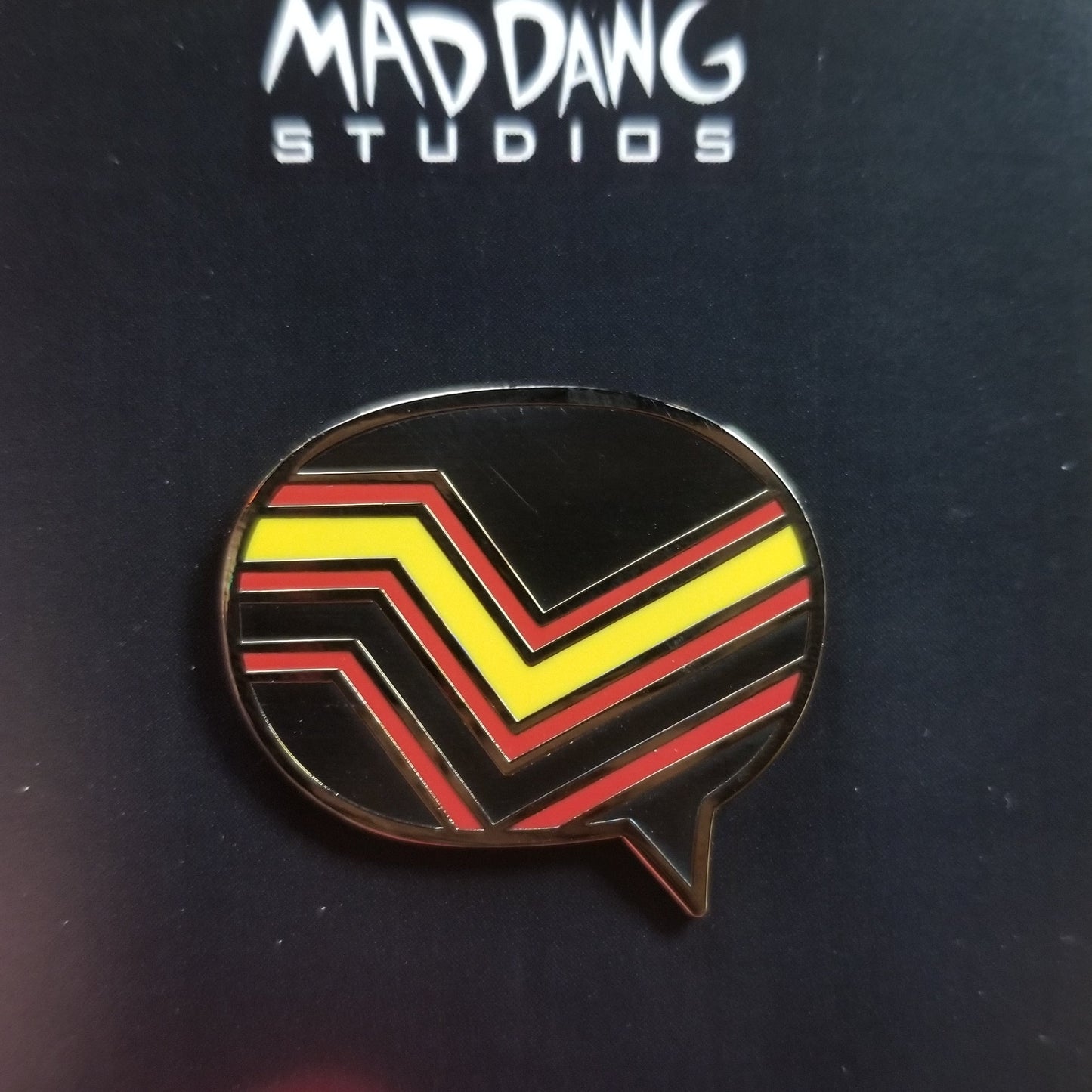 Rubber Pride Flag Speech Bubble ENAMEL PIN