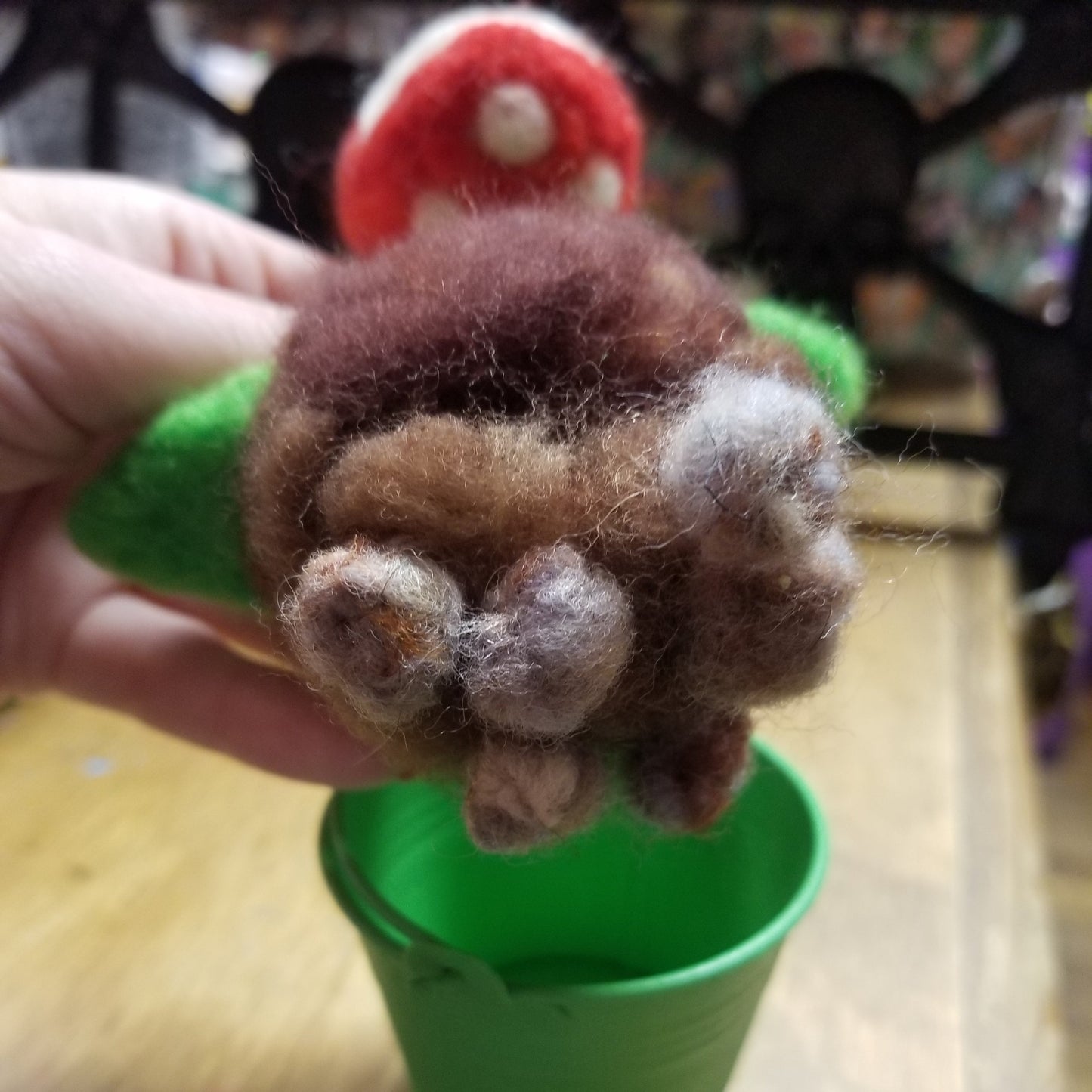 Felted Plumber Plants by @draculadco