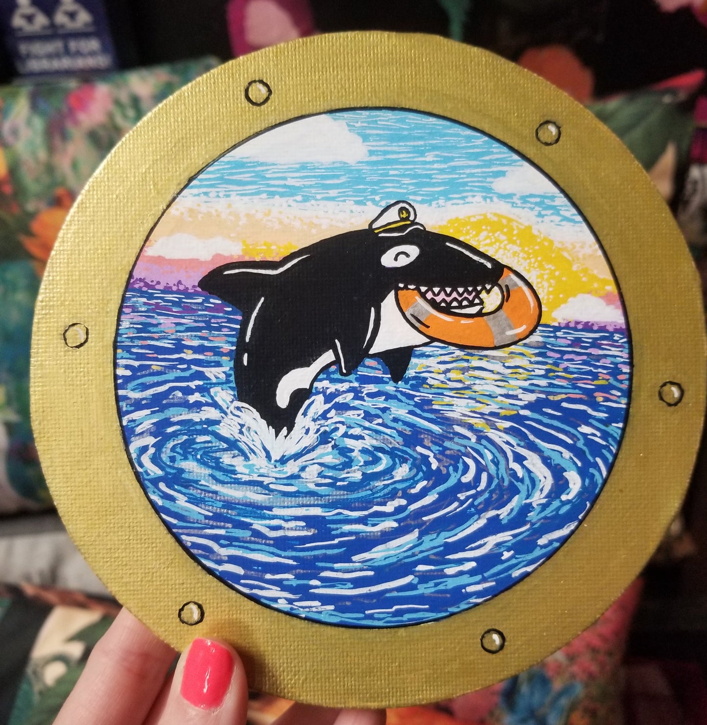 Whale Painting by @draculadco