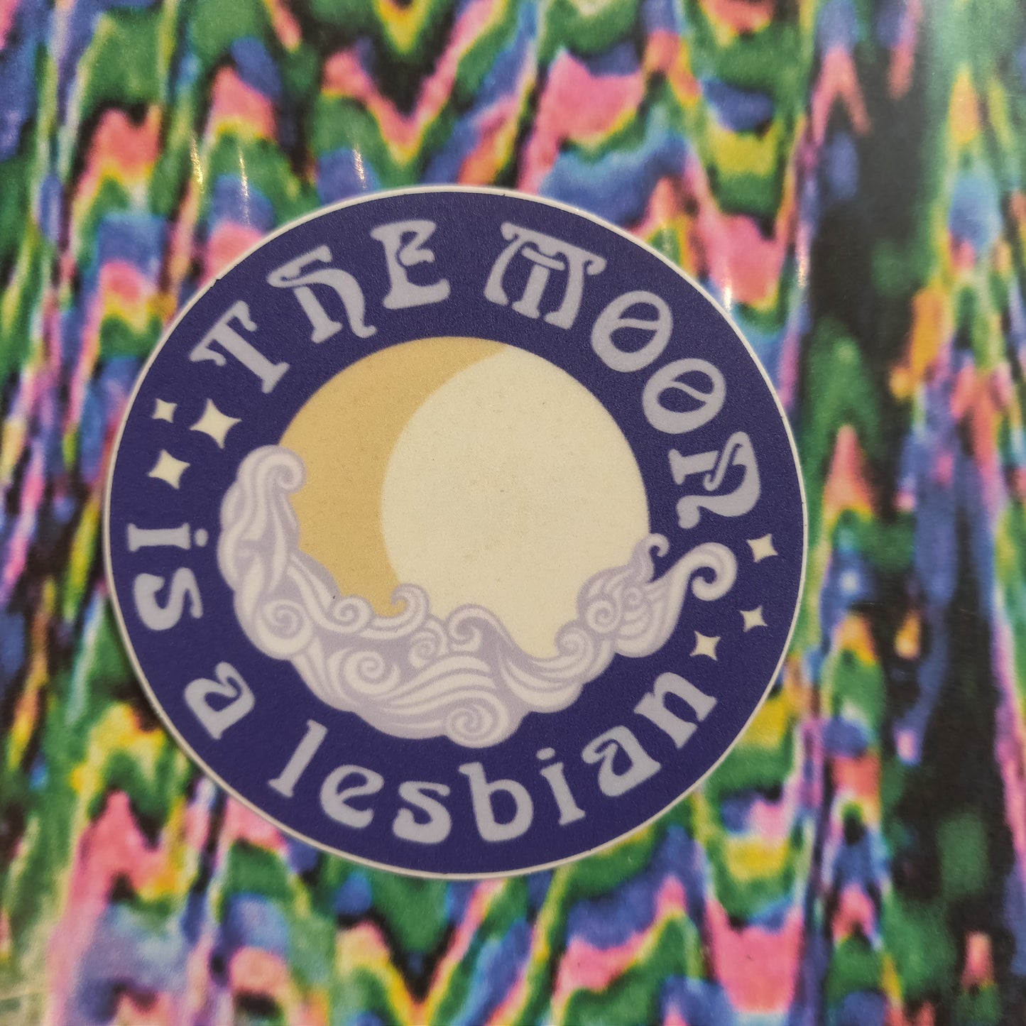 The Moon Is A Lesbian STICKER