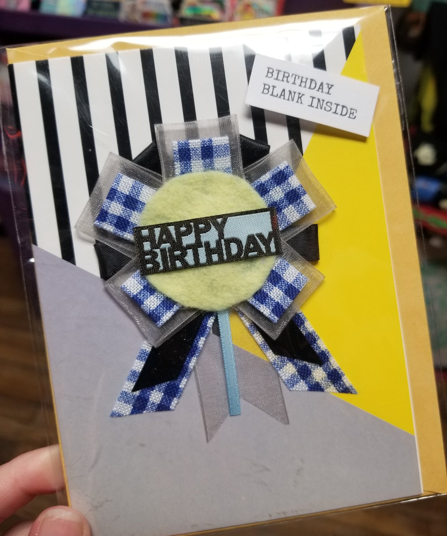 Happy Birthday Ribbon GREETING CARD by birdie & co.