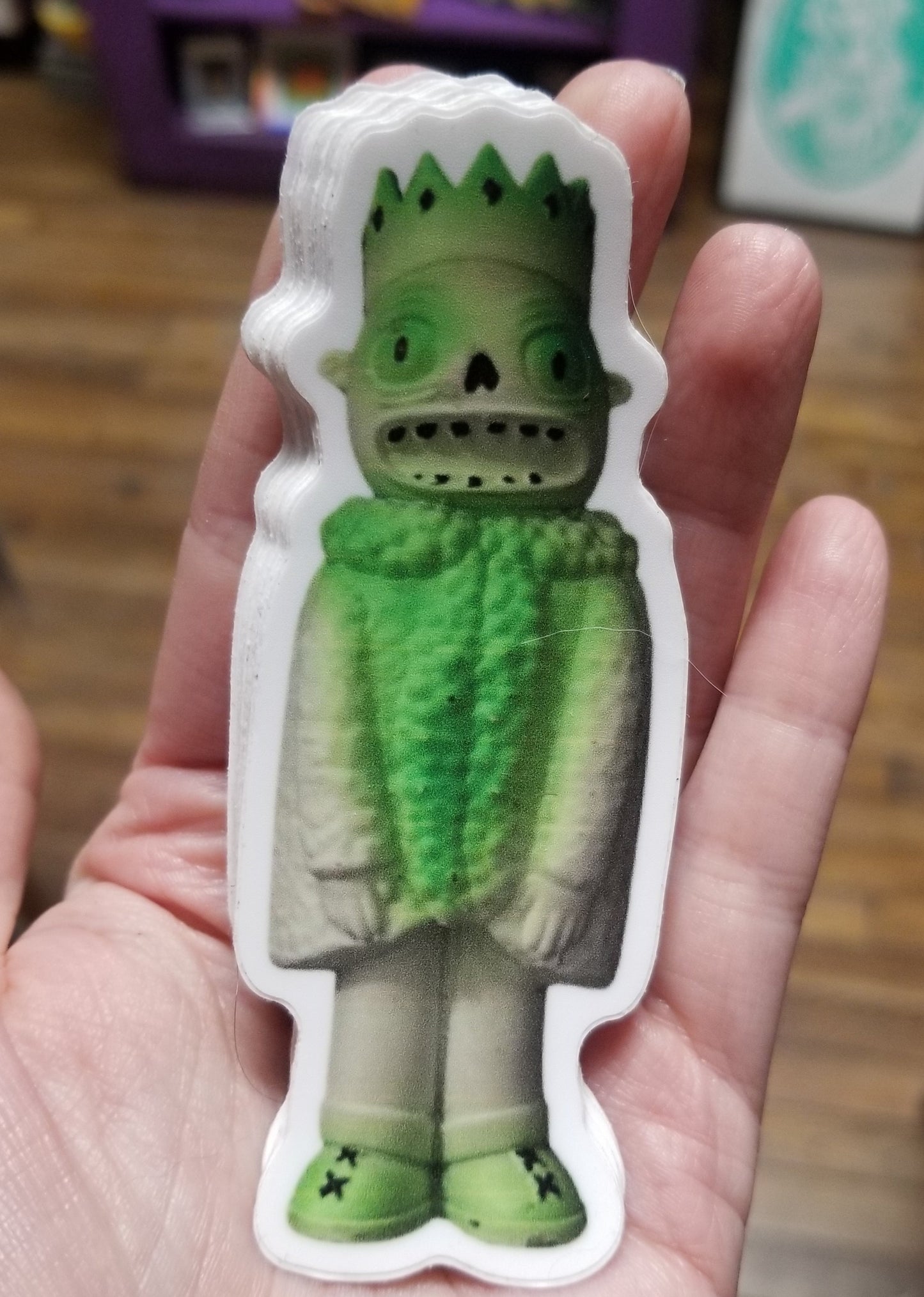 Green Goblin Toy STiCKER by Gloopy Goblin