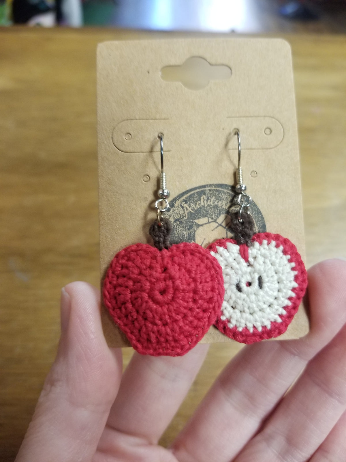 Crochet Apple Slices EARRiNGS