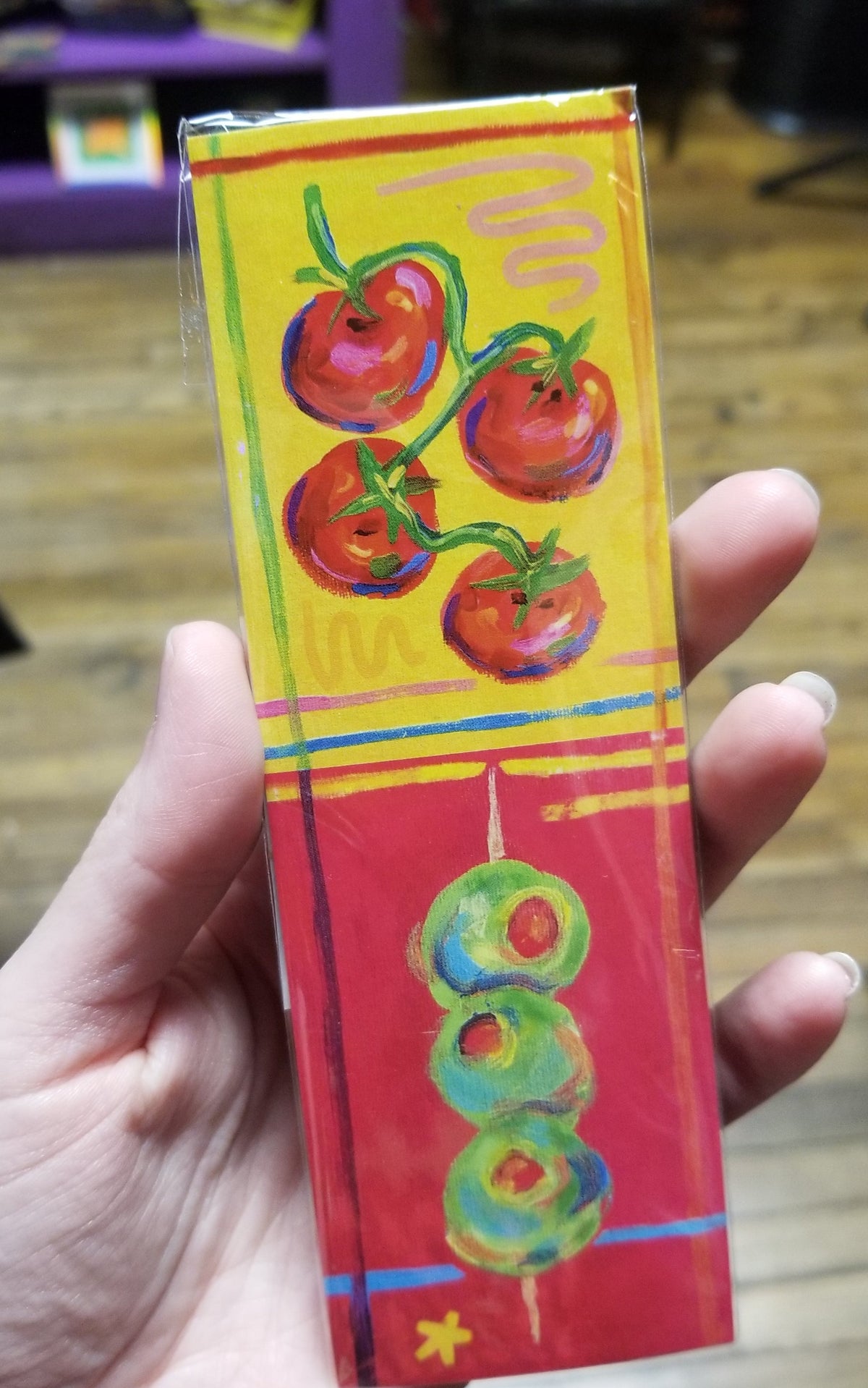 Tomatoes and Olives BOOKMARK by Kennedy Free