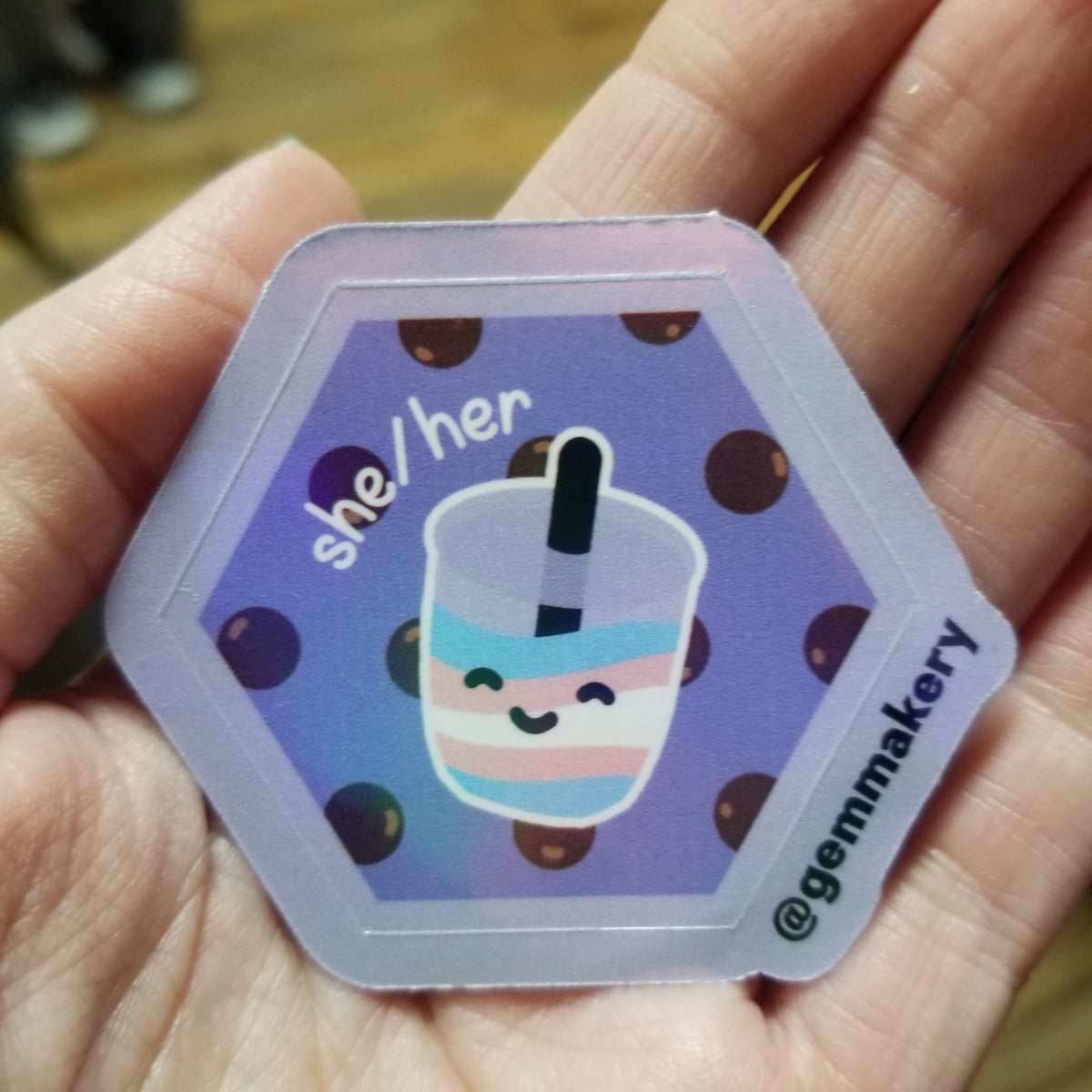 Pronoun Tea STICKER