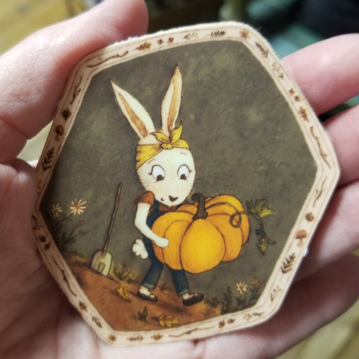 Rabbit Pumpkin STICKER