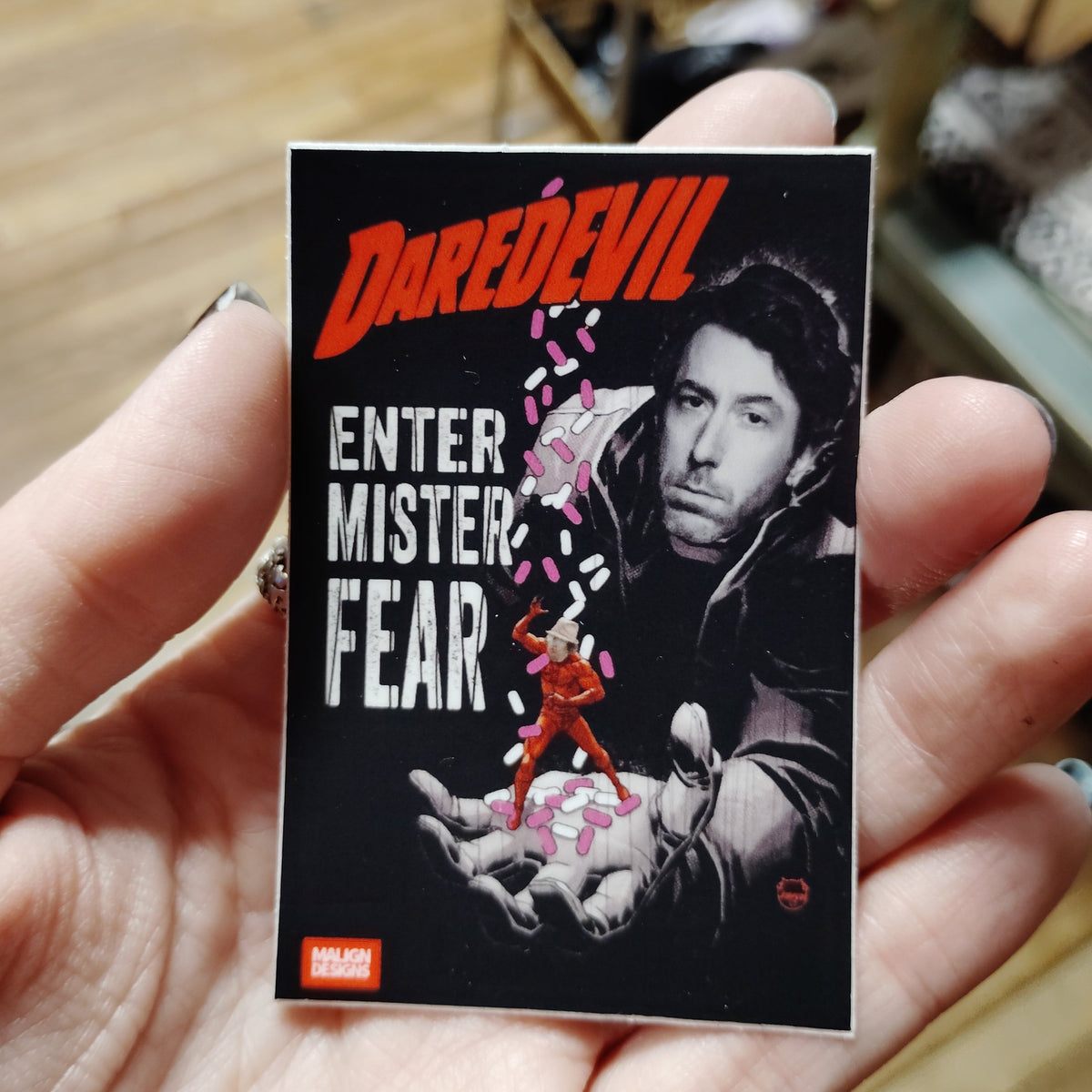 Daredevil Enter Mister Fear STiCKER by Malign Designs