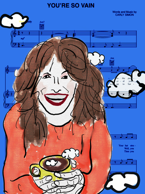 You're So Vain Sheet Music PRiNT by Jim Smith