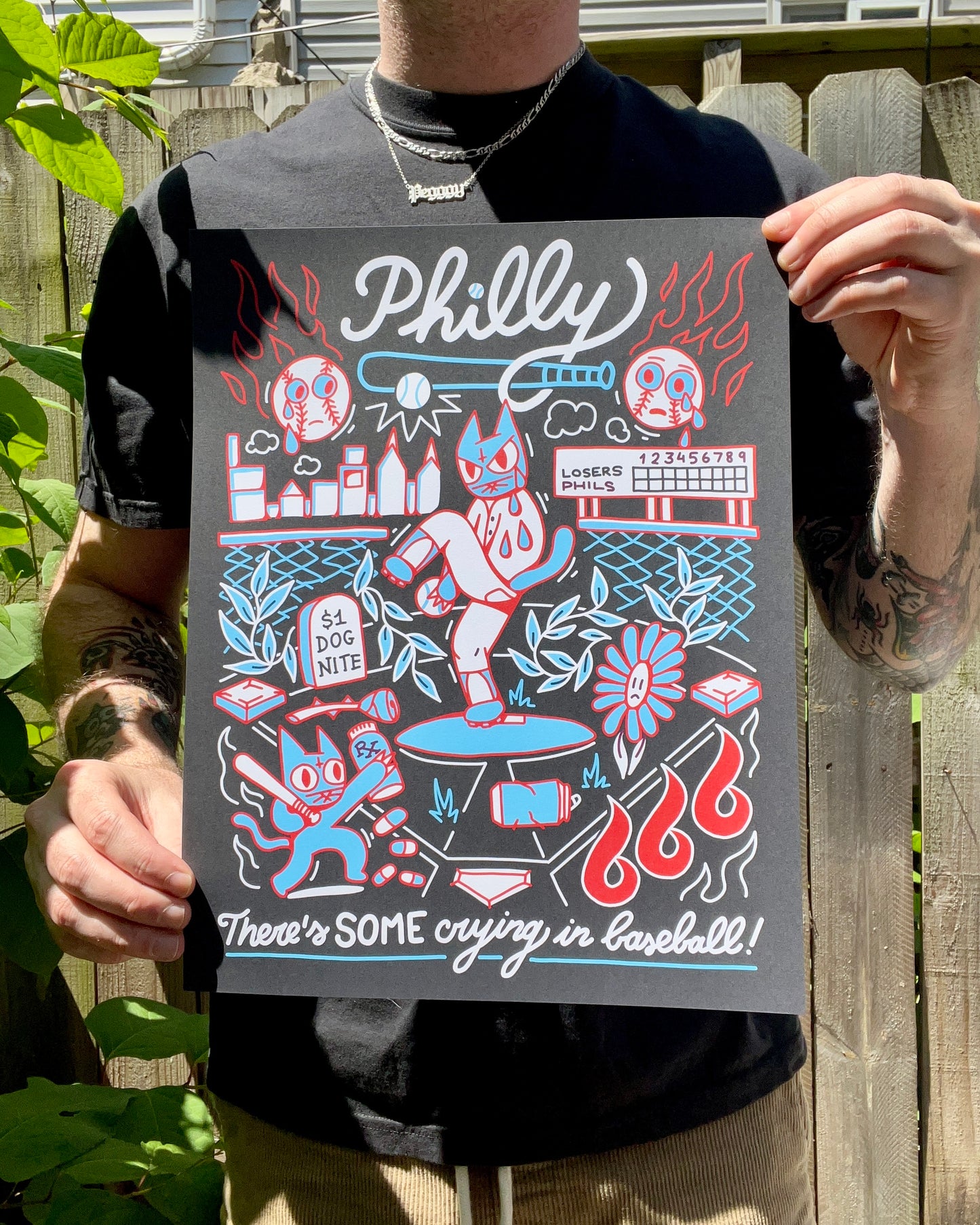 Philly There's Some Crying In Baseball PRINT by the666cat