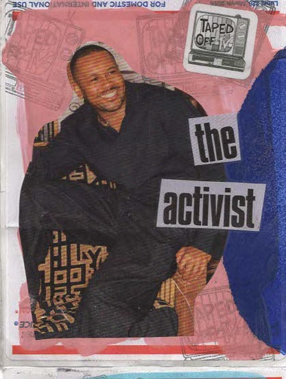 The Activist COLLAGE STiCKER by Taped Off TV ( Kevin Powell )