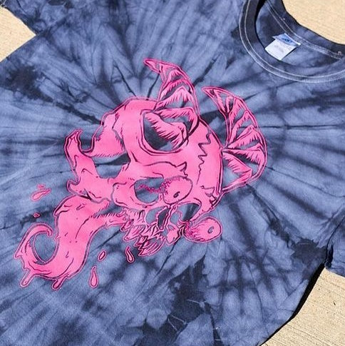 Blue Monster Bloodbath Tie-dyed T-SHiRT by Monster Bloodbath