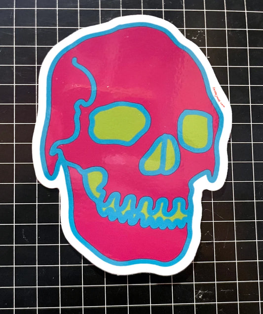 Pink Skull STICKER