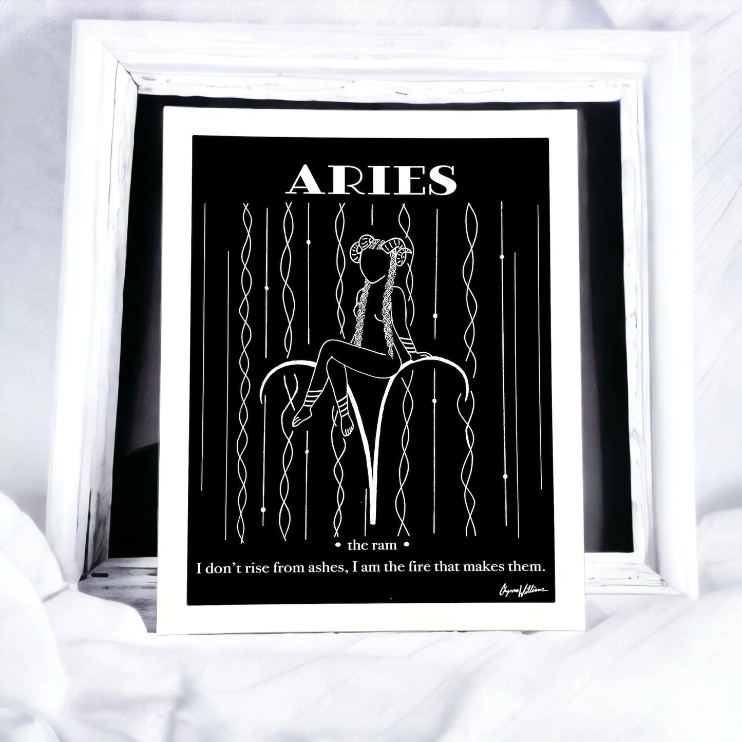 Aries Zodiac PRiNT by Solo Souls