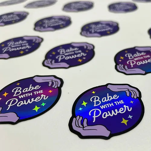 Babe With The Power STICKER by Turnstyle Art