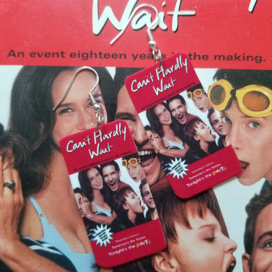 Can't Hardly Wait VHS Cover EARRINGS