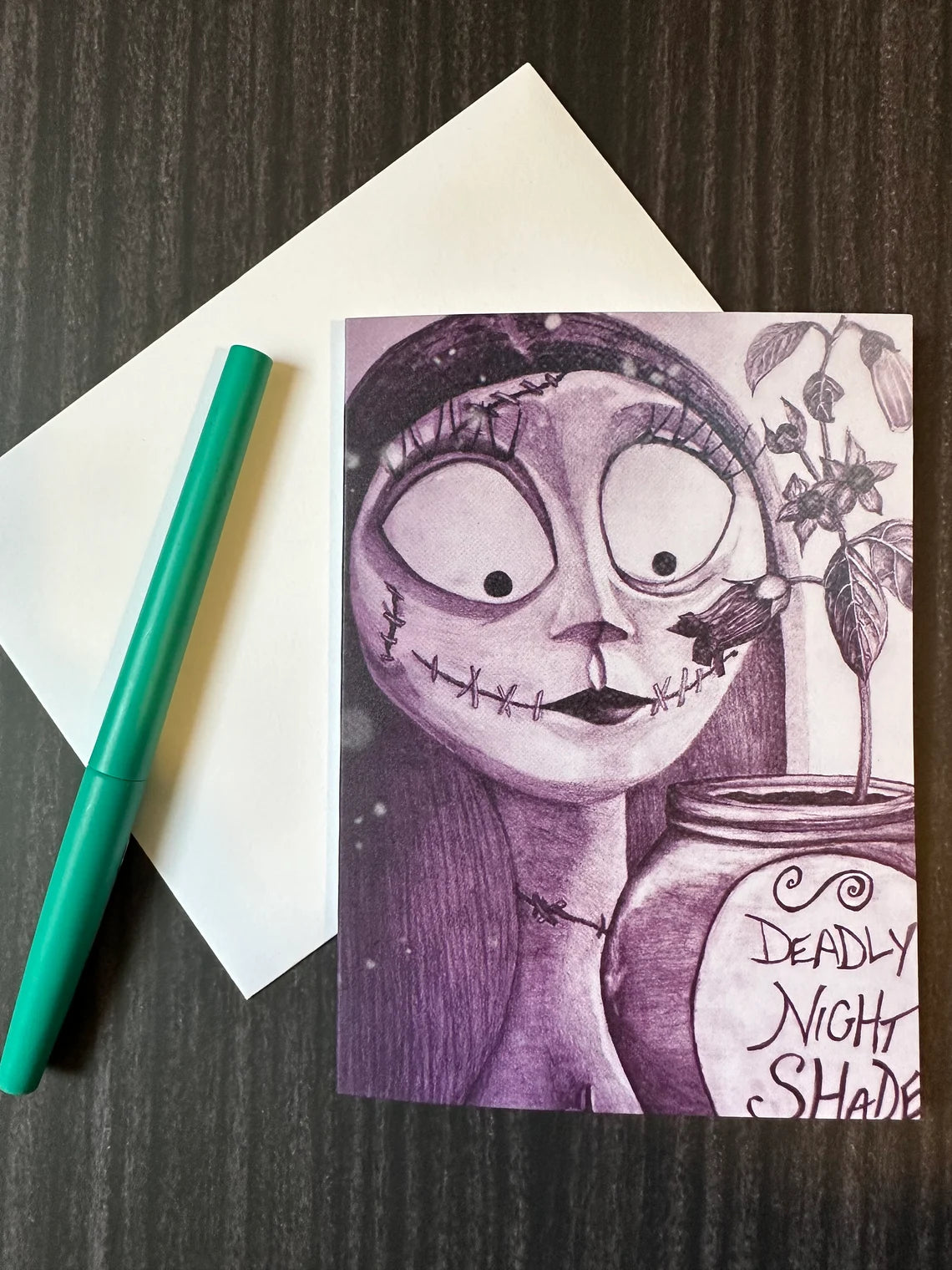 Sally Deadly Night Shade GREETiNG CARD