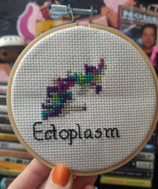 Ectoplasm CROSS STiTCH HOOP by Stitched and Bewitched