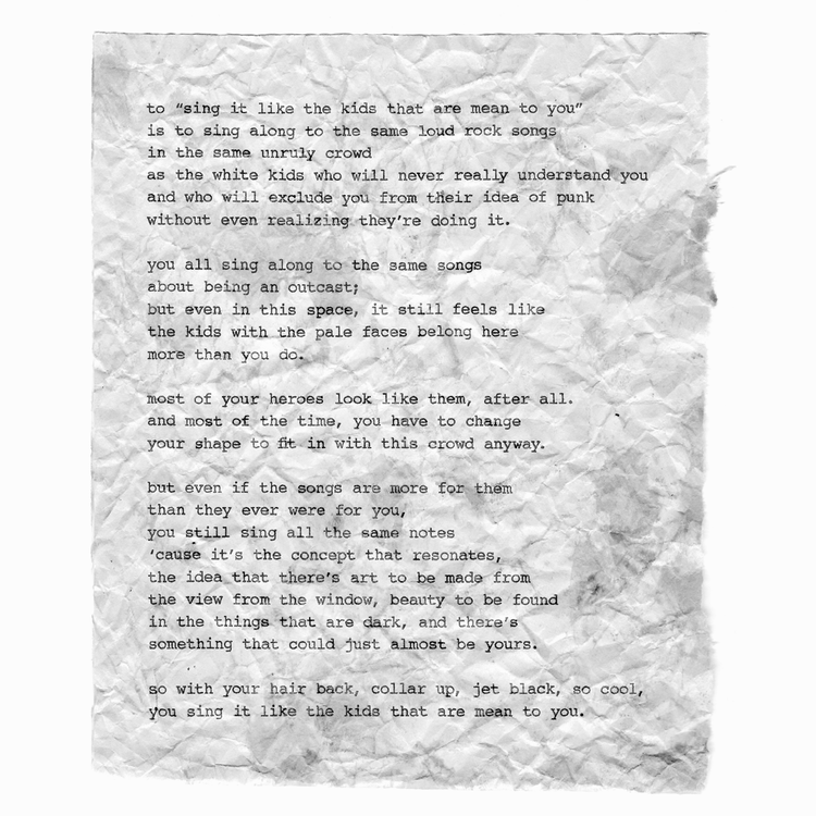 Sing It Like The Kids That Are Mean To You! ZiNE : A Collection of works by Emos of Color