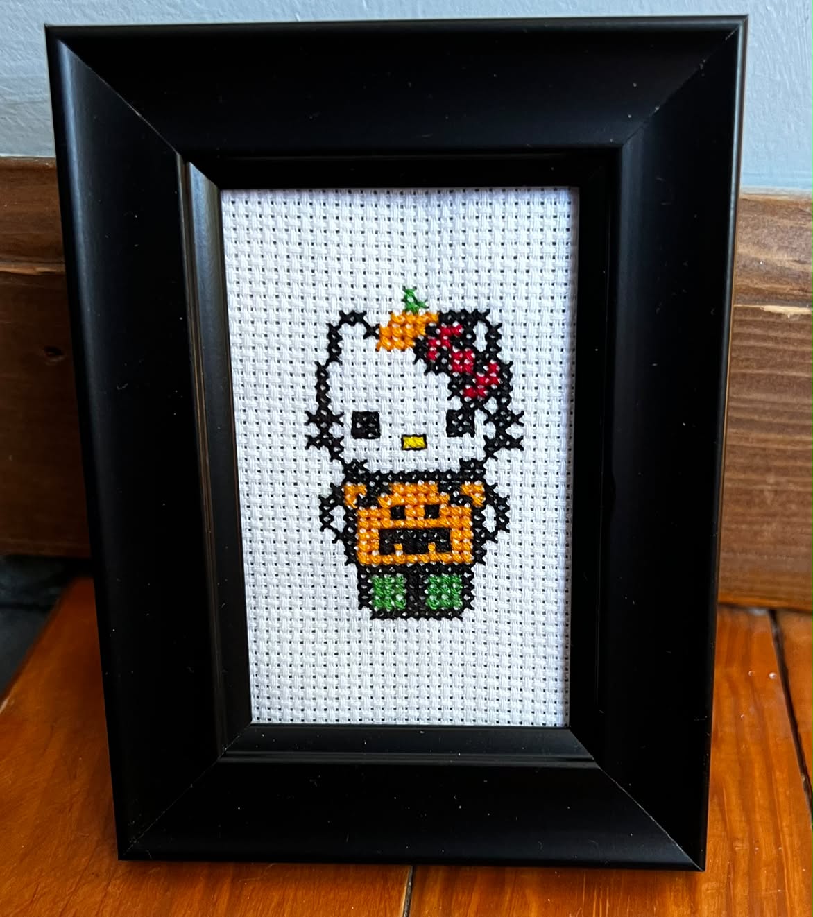 Hello Halloween Framed Cross-Stitch