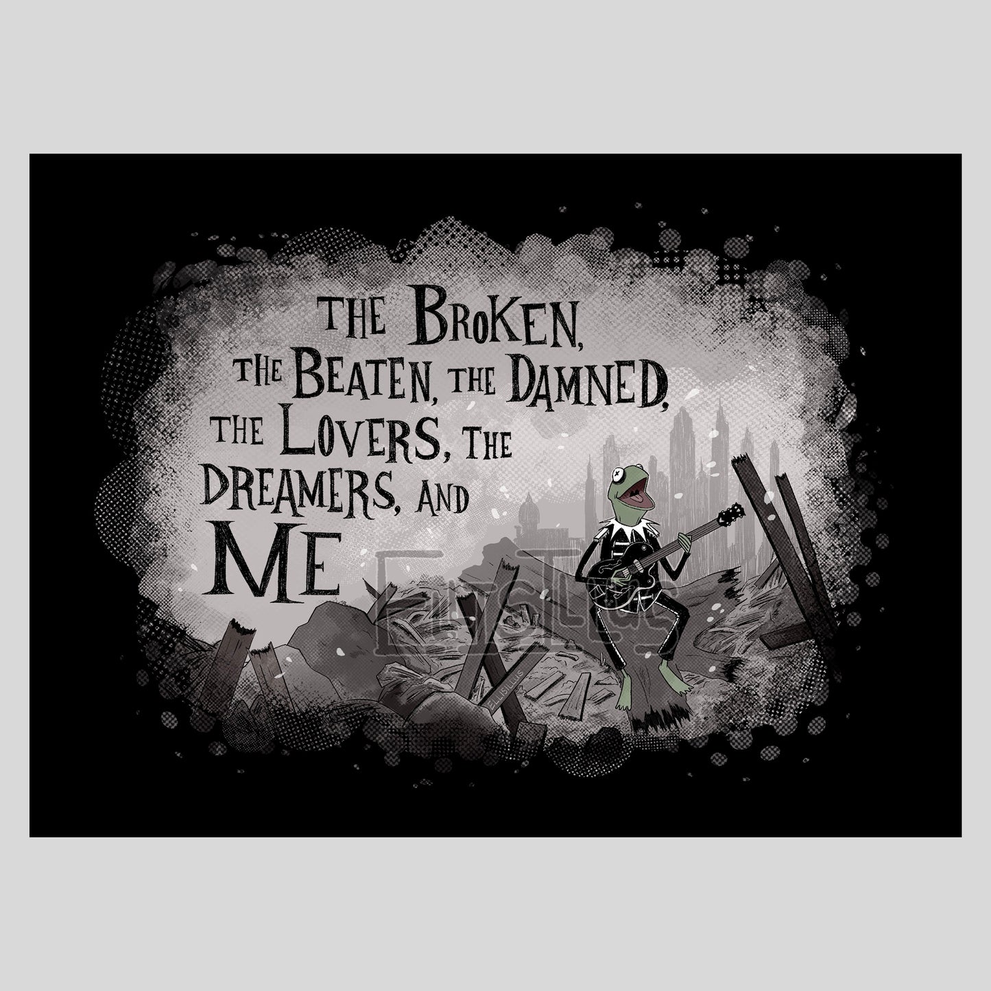 The Broken Frog and Me 5x7" PRiNT