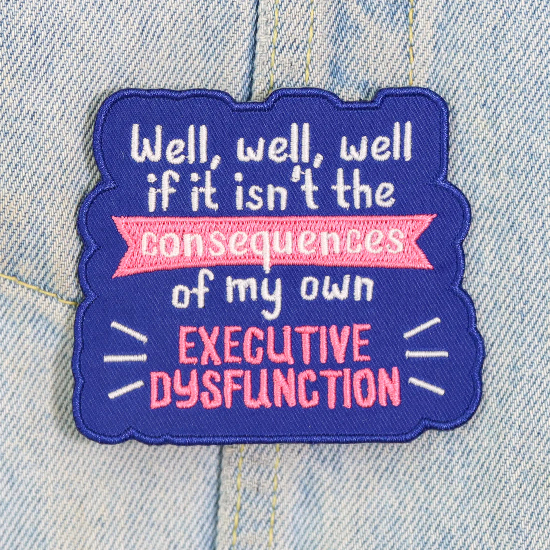 Executive Dysfunction Iron-on PATCH by fluffmallow