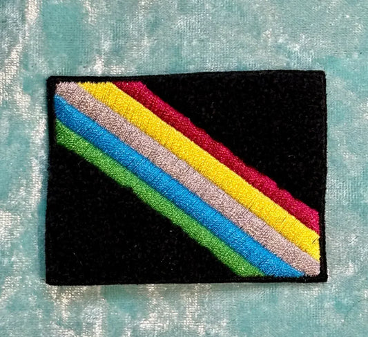 Disability Pride Flag Iron-on PATCH by fluffmallow