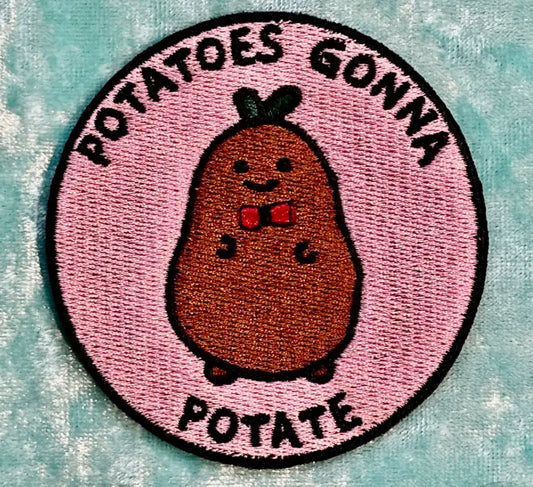 Potatoes Gonna Potate Iron-on PATCH by fluffmallow