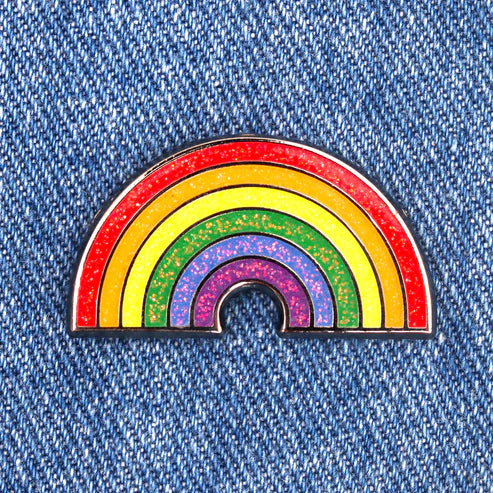 Glitter Rainbow ENAMEL PiN