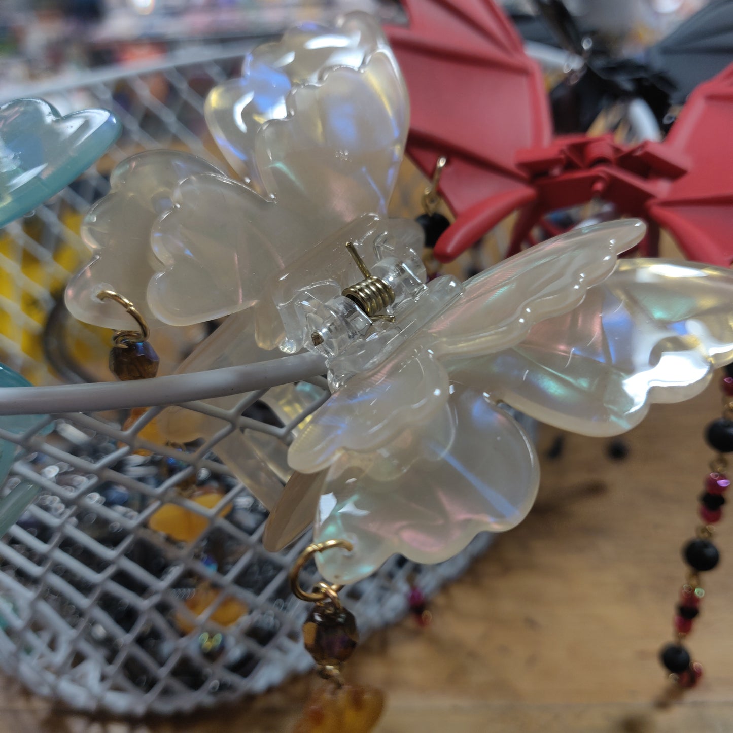 Beaded Butterfly HAiR CLiPs by Lavish-Li Made