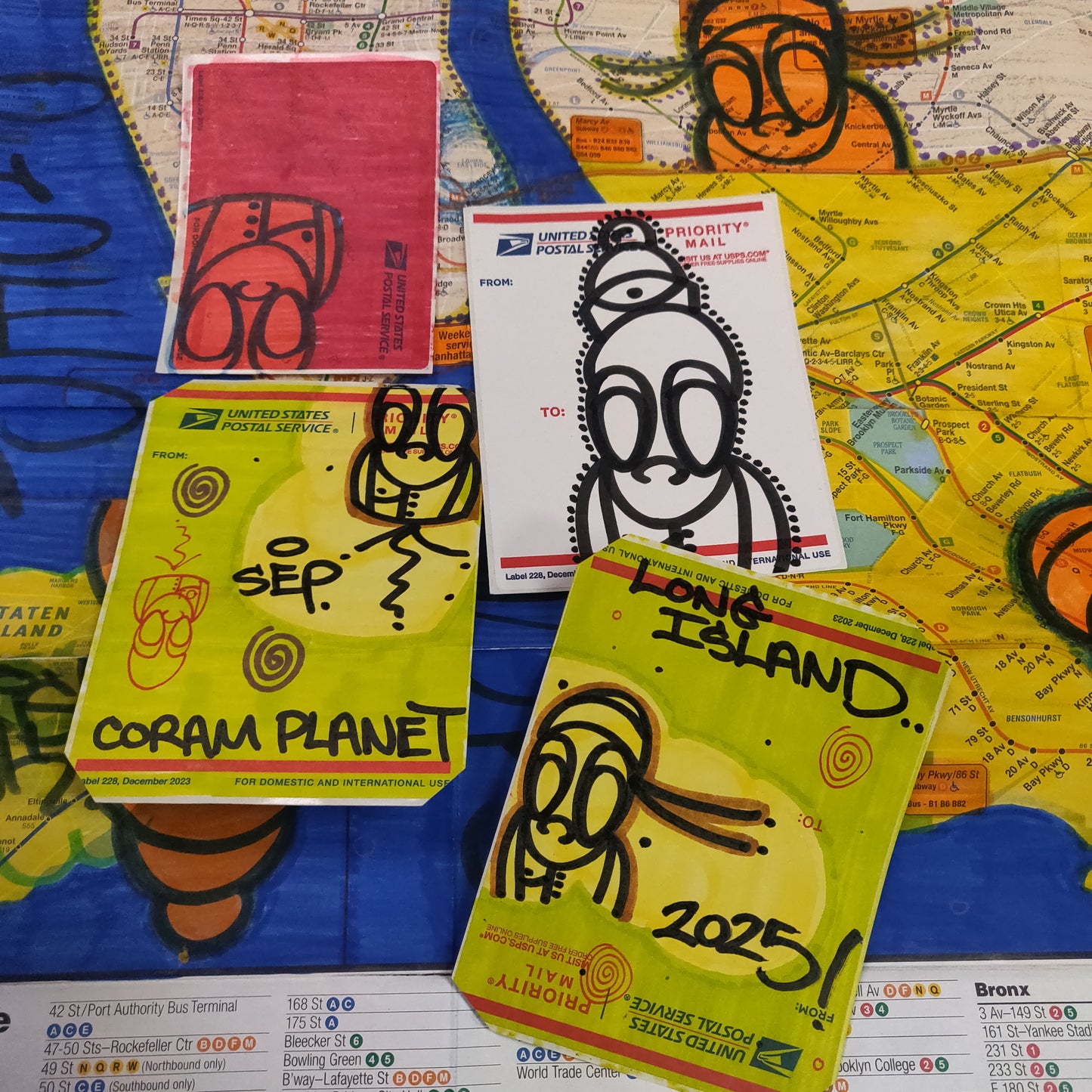 Clyde Street Art NYC Subway MAP