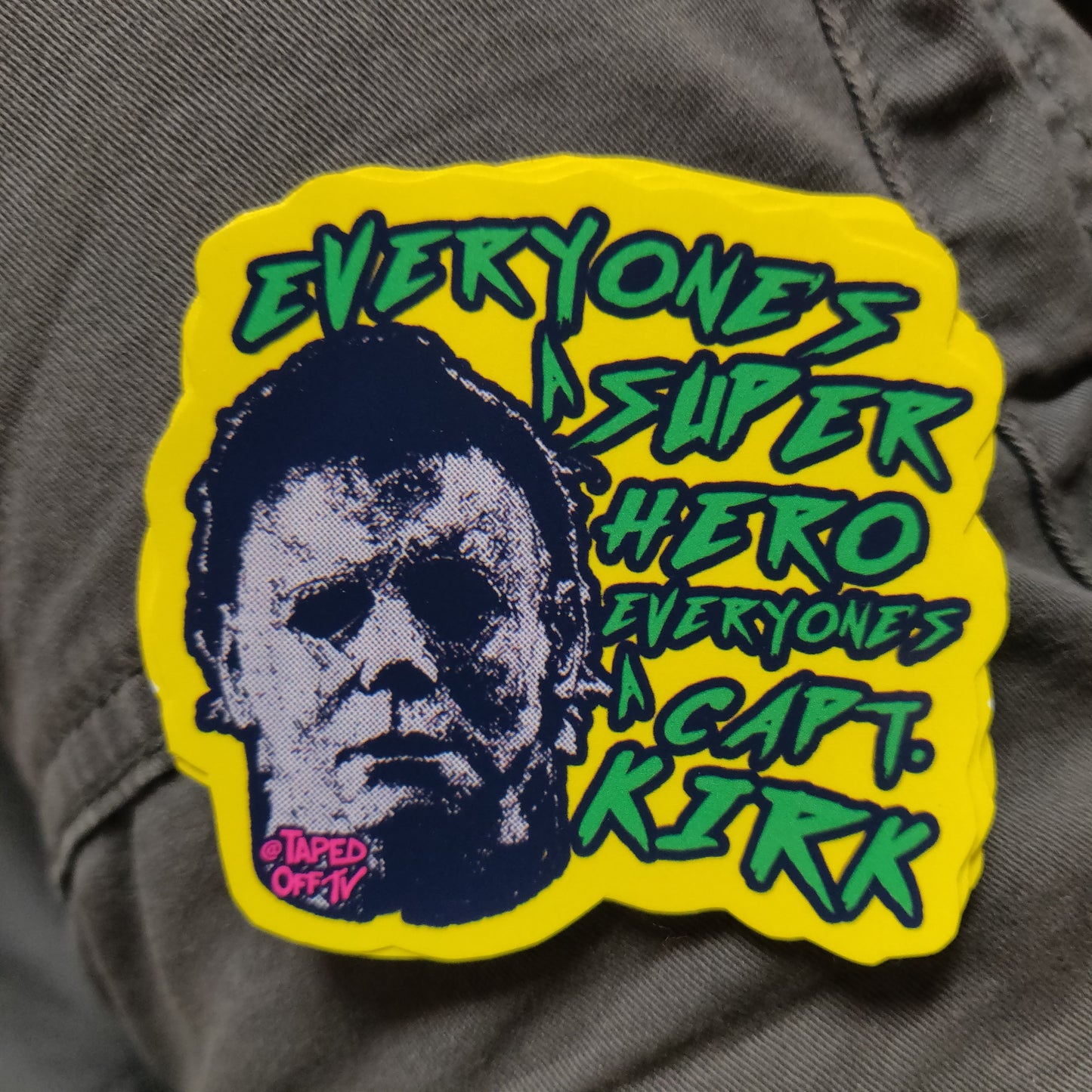 Halloween Michael 99 Captain Kirk Myers Holographic STiCKER