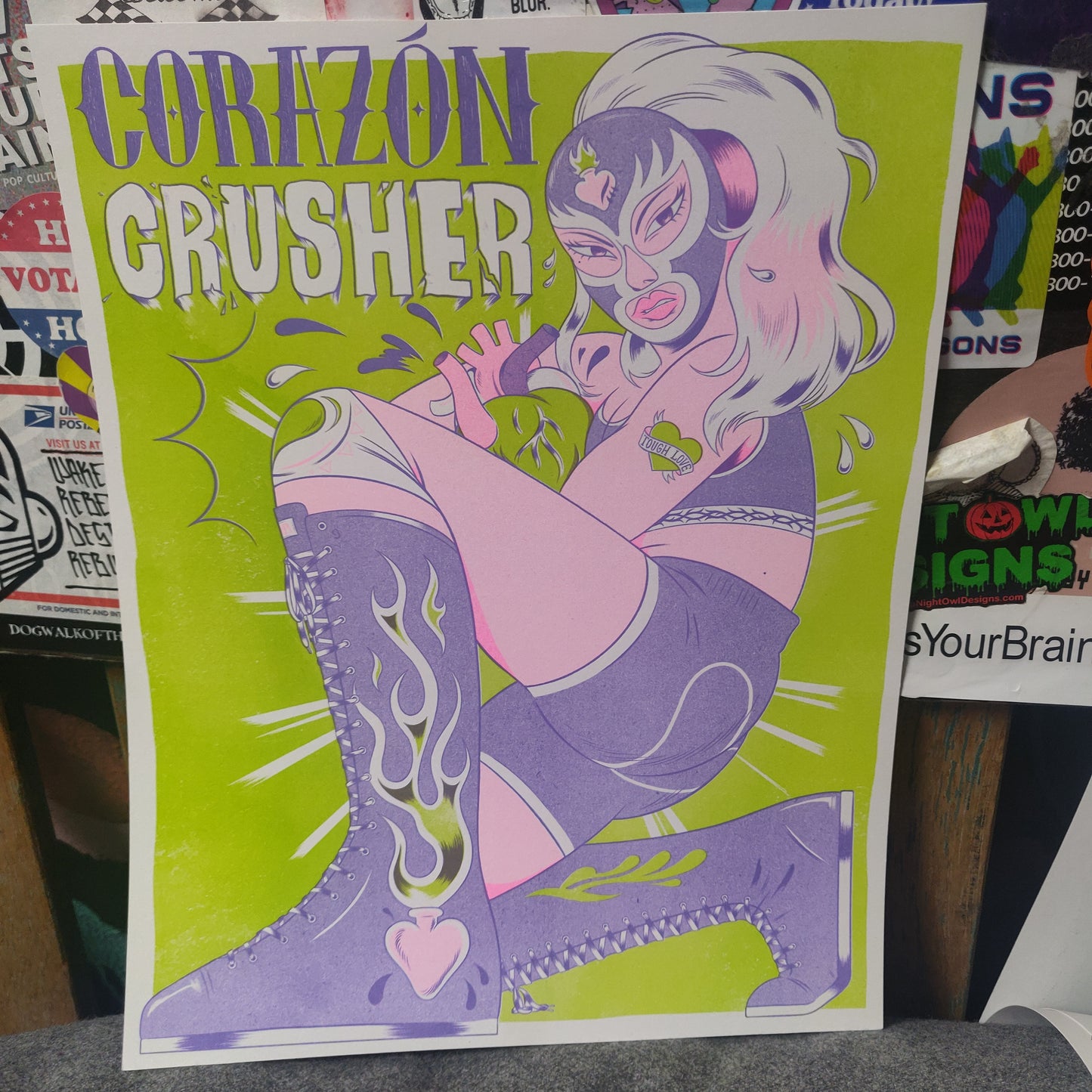 Corazon Crusher PRiNT by Carmen Pizarro
