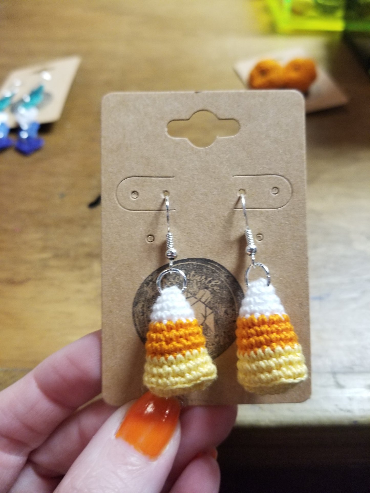 Crochet Candy Corn EARRiNGS