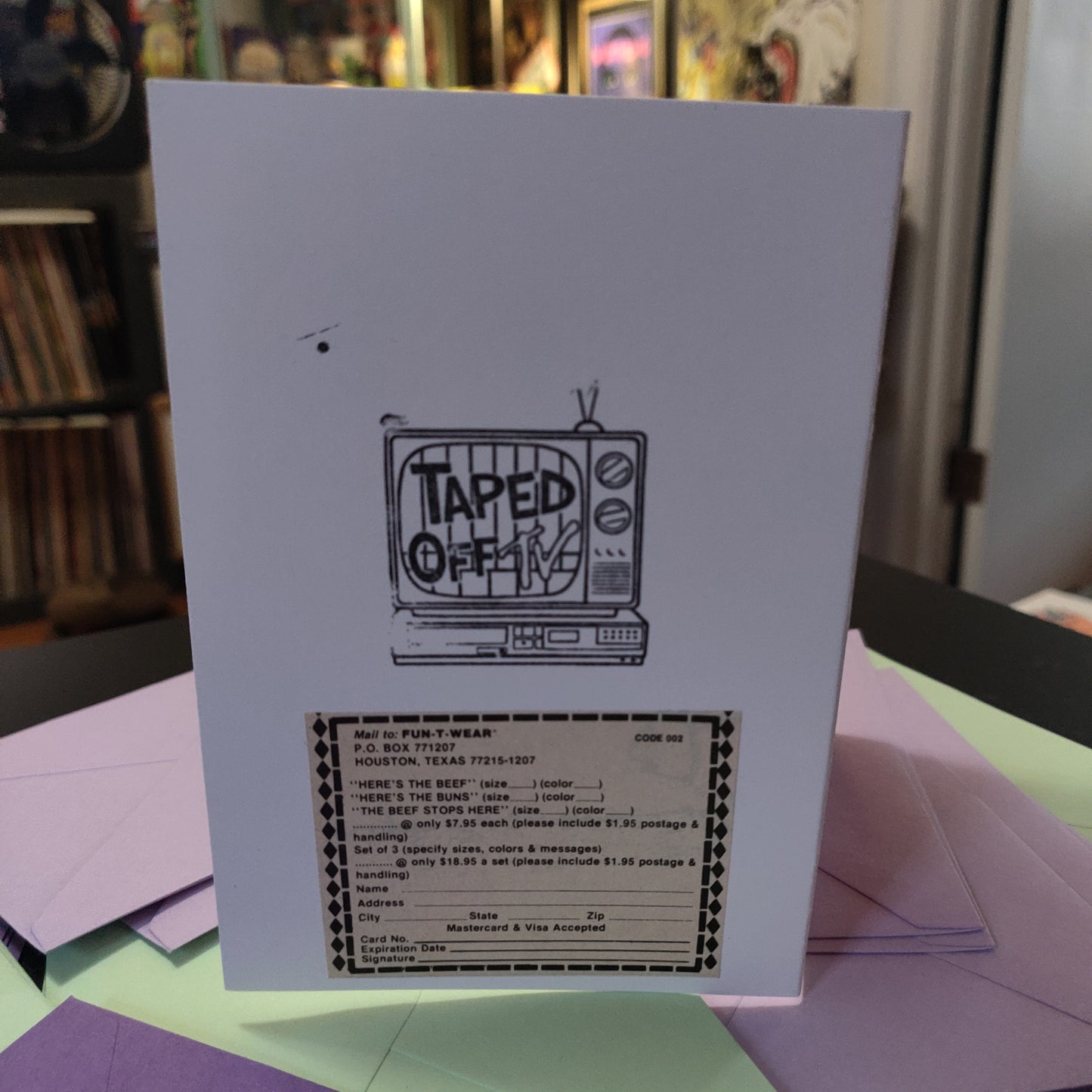 18+ Vintage Here's The Beef! Ad Collage GREETiNG CARD